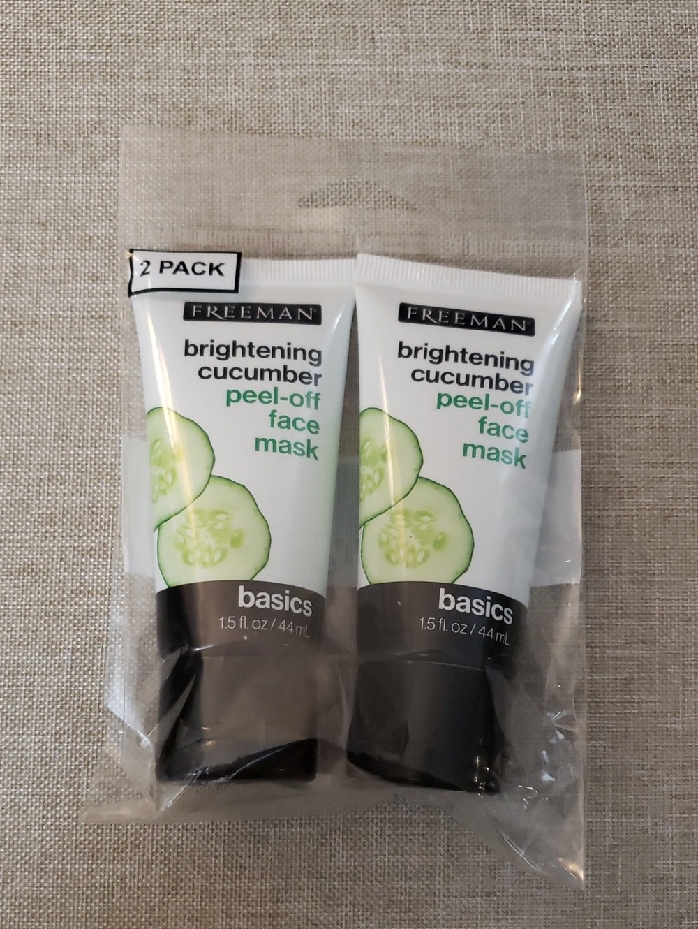 Brightening Cucumber Peel-Off Face Mask - Green (2 Pack)